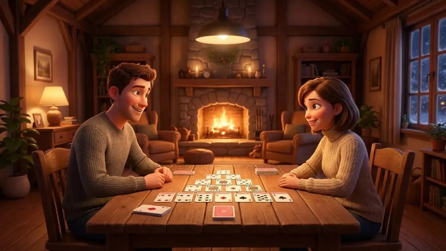 Step-by-step visual guide showing how to play pyramid solitaire with cards arranged in a pyramid