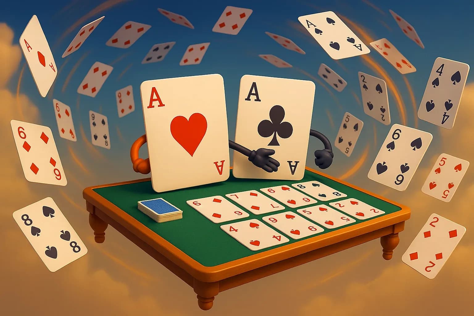 Como jogar solitário duplo