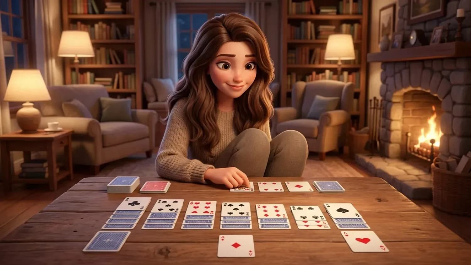 How to play Klondike solitaire with a clear card layout and step by step gameplay